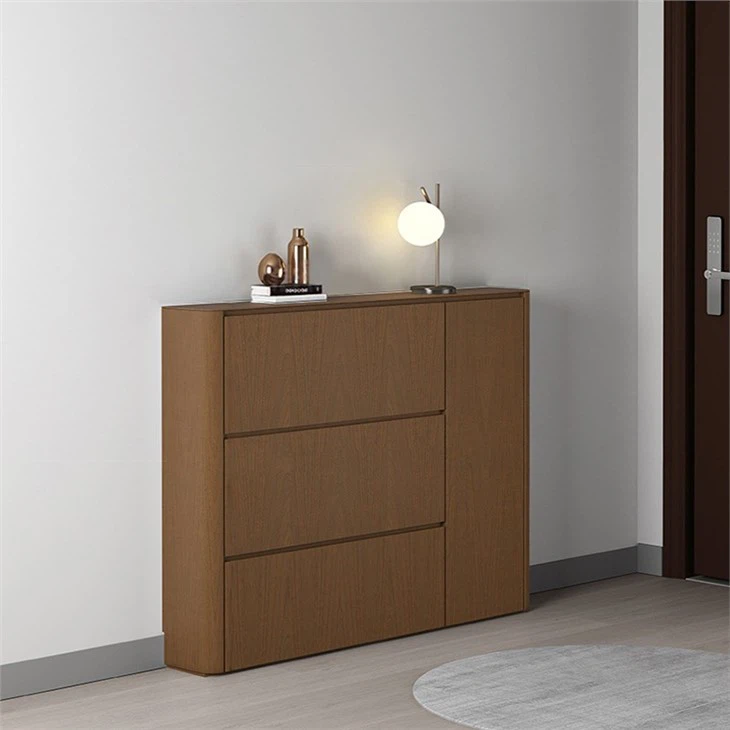 black shoe cabinet storage